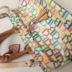 Dooney and Bourke Rainbow Heart Bag Purse